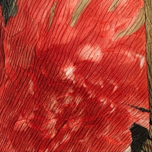 Vintage Alberto Makali Y2K Semi-Sheer Crinkle Abstract Blouse Size Small NWOT - Picture 8 of 14